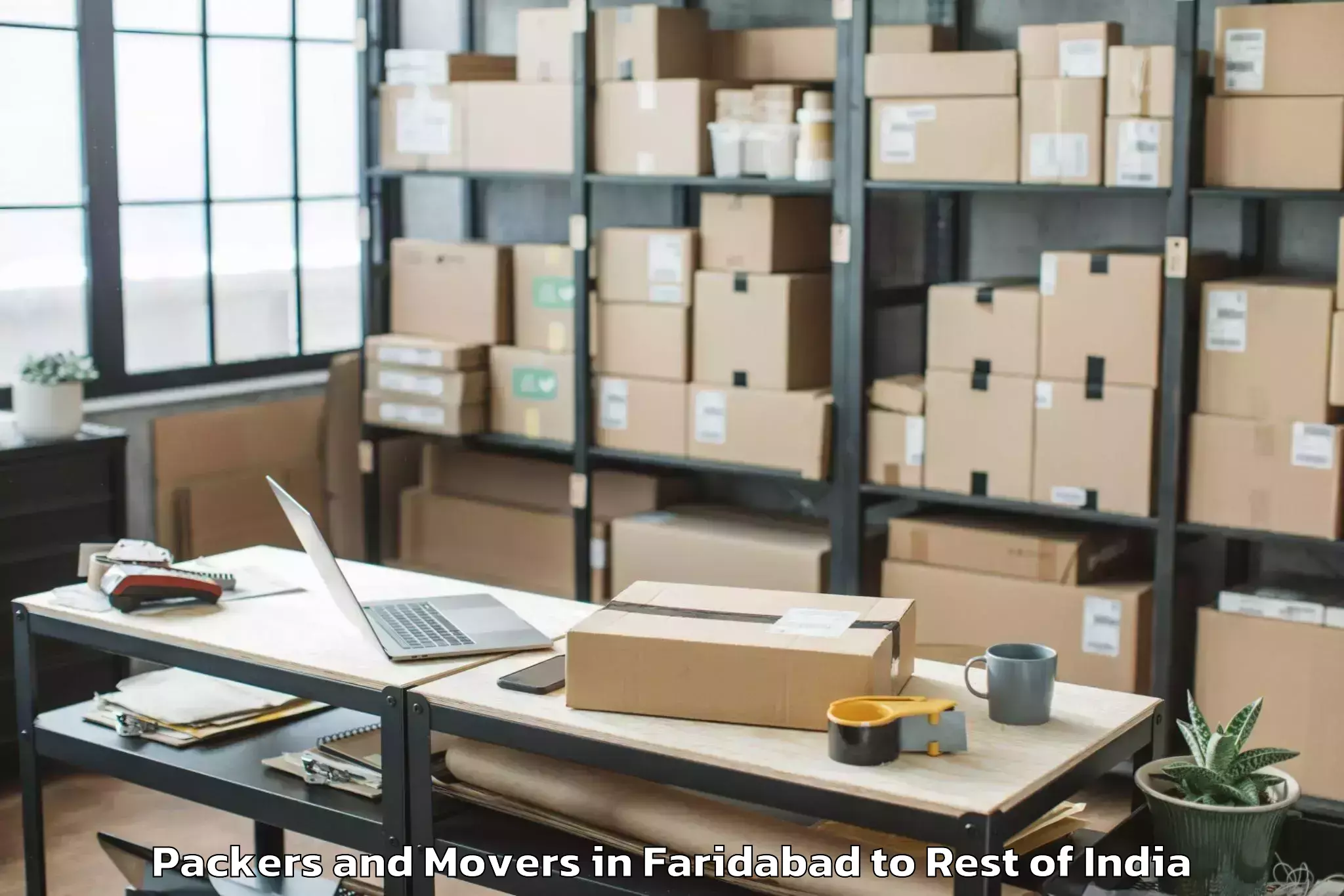 Easy Faridabad to Dichpally Packers And Movers Booking